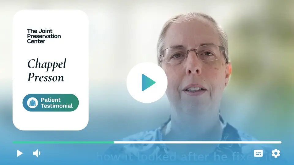 Patient testimonial video
