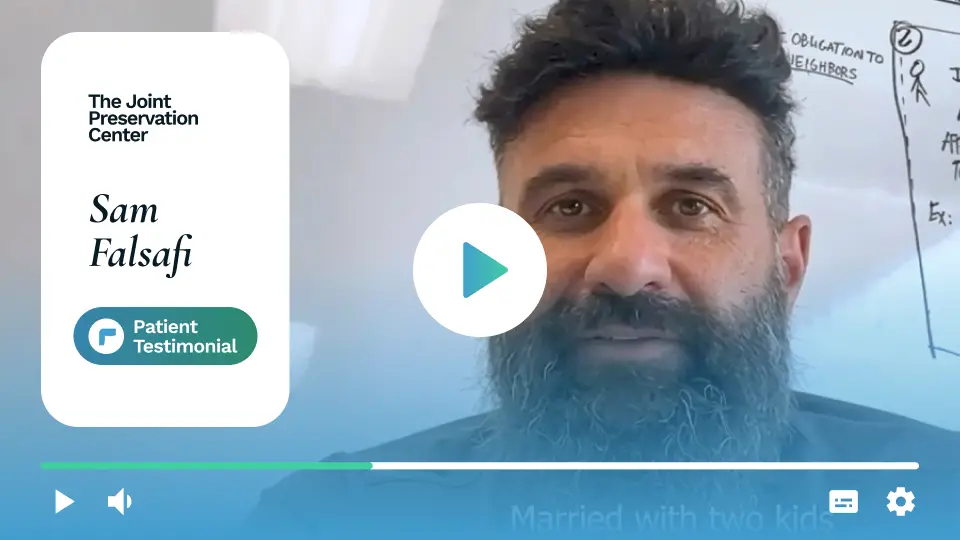 Patient testimonial video